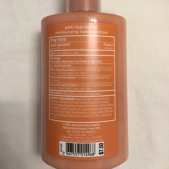 Bath & Body Works Sweet Cinnamon Pumpkin Sanitizer - Picture 2 of 3